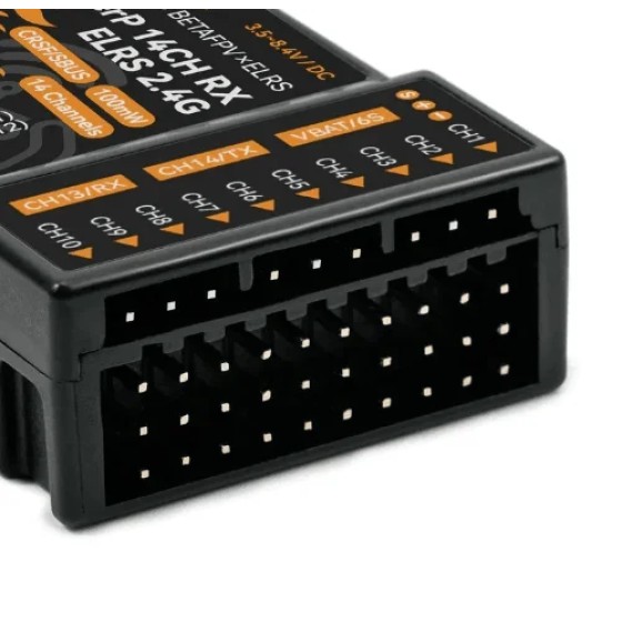 BETAFPV SuperP 14CH PWM Diversity ELRS 2.4Ghz/915MHz with Dual Antenna Dual Reception for RC Aircraft Boats Drones